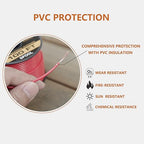 16 Gauge Wire Combo, 6 Vibrant Colors, 100ft Rolls (600ft Total) - Copper Clad Aluminium, Flexible & Insulated, Ideal for Auto, Home Theatre, 12V Projects