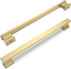 COTYKILEY 10 Pack 7.5 Inch(192mm) Brushed Gold Cabinet Handles Gold Kitchen Cabinet Pulls Cabinet Door Handles Kitchen Cabinet Hardware