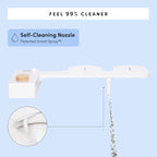 TUSHY Classic 3.0 Non-Electric Bidet Attachment | Self Cleaning Sprayer, Adjustable Water Pressure Nozzle, Angle Control. Fast & Easy DIY Installation. Universal Slim Fit. (Blue/Bamboo)