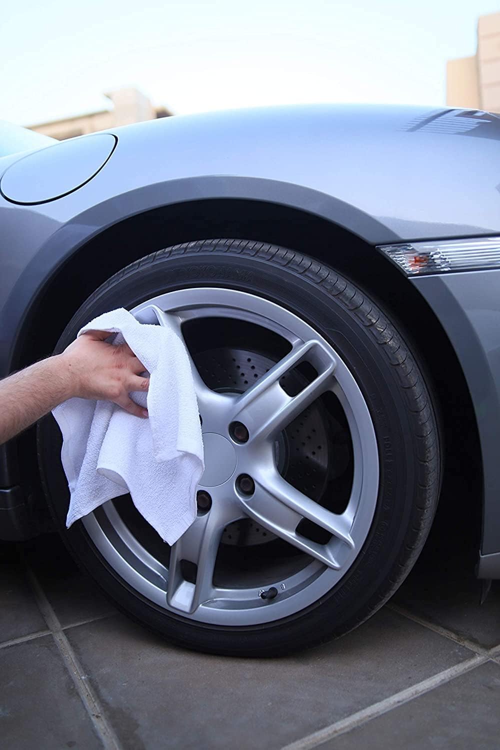 Avalon Towels Cotton Shop Rags – (Pack of 50) Size 12x14 Inches Cleaning Rags – Absorbent Shop Towels and Multipurpose Cleaning Towels for Automobiles, Industries, Garage and Homes (White)