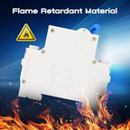 AC Miniature Circuit Breaker, 120V/240V 2 Pole 6 Amp DIN Rail Mount Circuit Breaker, MCB C6 Solar AC Disconnect Switch,Thermal Magnetic Trip