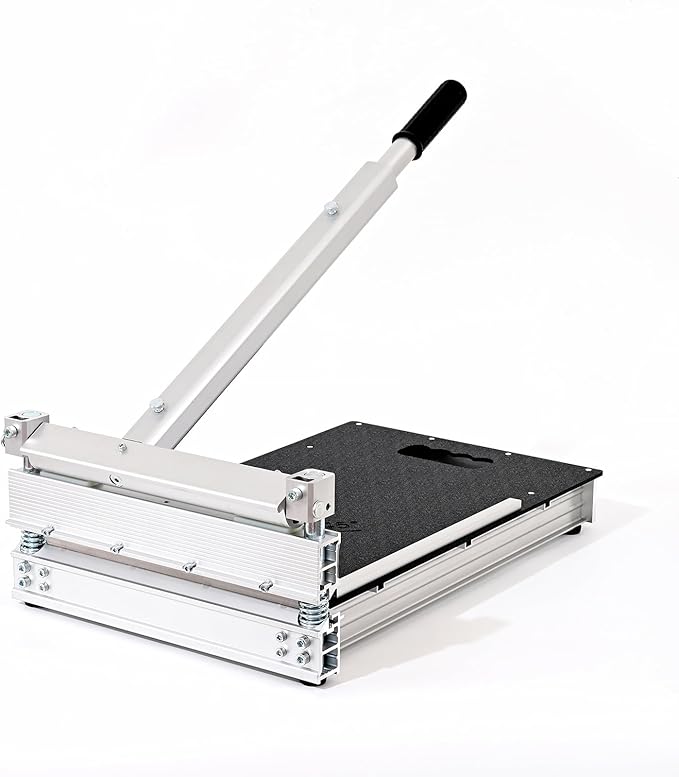 17mm Thick Upgrade Stability Heavy Laminate Floor Cutter,13" Professional Vinyl Flooring Cutter with 15°/30°/45°Adjustable Angle Settings,Cuts Laminate,LVP,LVT,SPC,WPC,Engineered Hardwood