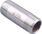 1/2" X 1/2" NPT Male Nipple Fitting - Stainless Steel Threaded Long Coupling Pipe Fitting 2" Length (pack of 2)