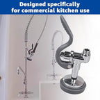 for T&S Brass B-0107 Pre-Rinse Spray Valve for Commercial Kitchens | 1.15 GPM flow rate | Compatible with T&S Brass Parts and Faucets