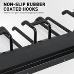 ELEAD 18-Pairs Heavy Duty Garage Tool Organizer Wall Mount Hooks, 96 Inches 1460 lbs Garden Tool Organizer with Adjustable Hooks for Garden, Yard, and Shed