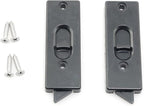 Tilt Window Latch Sliding Vinyl Window Tilt Latch Plastic Construction Snap-in Latch Pair Spring Loaded Sliding Window Tilt Latches for Home Window Fittings, Black