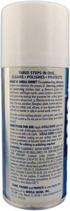 Shiela Shine 3 Oz. Stainless Steel Cleaner and Polish Spray, Removes Grease, Fingerprints, Watermarks in Household, Kitchen Cleaner Spray for Stainless Steel Ideal for Appliances, Fridge, Sink, Stoves
