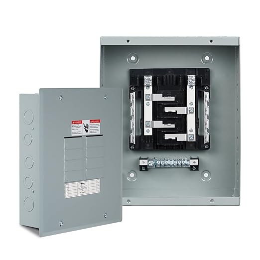 THQL Circuit Breaker Panels, 8-Space, 125A Circuit Breaker Distribution Box, 120V/240V Circuit Breaker Electrical Enclosure,Indoor Main Lug Load Center