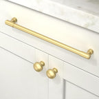 10 Pack Brushed Gold Cabinet Pulls 10 Inch(254mm) Kitchen Cabinet Handles Cabinet Hardware for Drawer Pulls