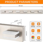 SOLFART LED Modern Bathroom Vanity Lights Over Mirror Fixture Brushed Nickel Vanity Light 6 Light LED Nickel Wall Light