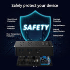 Surge Protector Wall Charger, 12 Wide AC Outlets Power Strip, 4 Ports USB Charging Blocks, Multiple Plug Adapter Wall Mount, Plug Extender Heavy Duty, Outlet Splitter for Home, Office Supplies