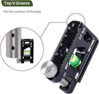 BETHEL 2.5 Inch Magnetic Torpedo Level with V-Groove & Magnetic Rails, Aluminum Alloy Pocket Bubble Level for Pipes, Conduits, and Metalworking