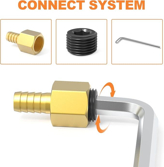 GASHER 30Pcs 1/2" NPT Carbon Steel Pipe Plug Fitting Internal Hex Thread Socket Pipe Plug