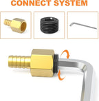 GASHER 30Pcs 1/2" NPT Carbon Steel Pipe Plug Fitting Internal Hex Thread Socket Pipe Plug