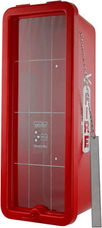 Fire Extinguisher Cabinet Fire Extinguisher Box Outdoor Fire Cabinet Mounted Fire Extinguisher Cabinet Fire Extinguisher Cover (Red with Breaker Bar Attachment, Rx350, Plastic, 20 Pounds, 1, AKA1)