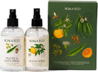 Koala Eco Aromatherapy Gift Collection - Room & Linen, Beautifully Packaged - with Australian Lemon Eucalyptus, Lemon Myrtle & Rosemary Essential Oil, 8.2 oz (2 Pack)
