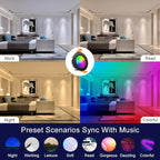 inShareplus 2 Inch Smart Recessed Lighting, WiFi Black LED Downlight 5W 120V, Dimmable RGBCW 2700-6500K Color Changing, Compatible with Alexa/Google, Ceiling Lights with LED Driver