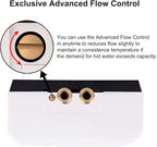 Thermoflow 110V~120V Mini Tankless Water Heater Electric Point of Use On Demand Instant Hot Water Heater Under Sinks Wall Mounted, CSA Certified 3.5kW Hard Wired