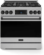 Gordon Ramsay by THOR Kitchen 36 Inch Professional Liquid Propane Range with Tilt Panel Touch Control in Stainless Steel/Black