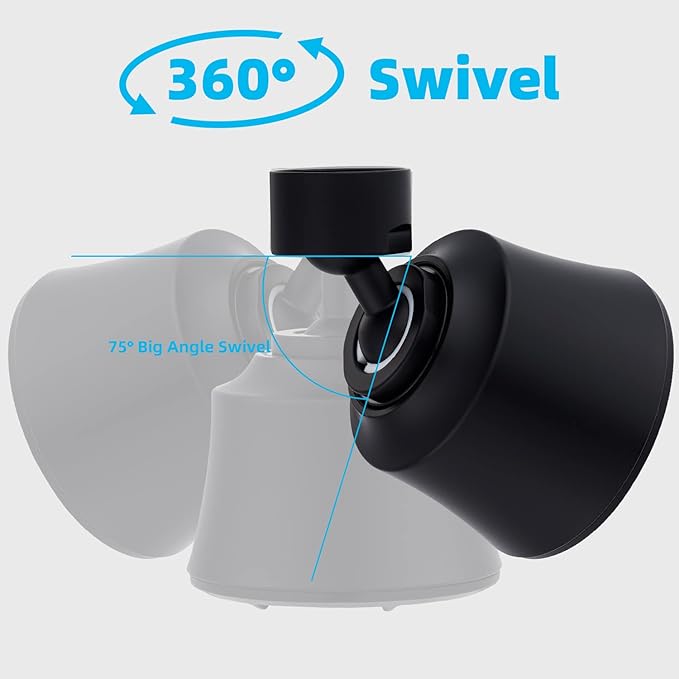 iFealClear Kitchen Sink Faucet Head, 360° Faucet Sprayer Attachment, Large Angle Rotatable Kitchen Faucet Aerator with 2 Ball Joint, 4 Spray Modes, Extra Male Female Thread Adapters, Matte Black