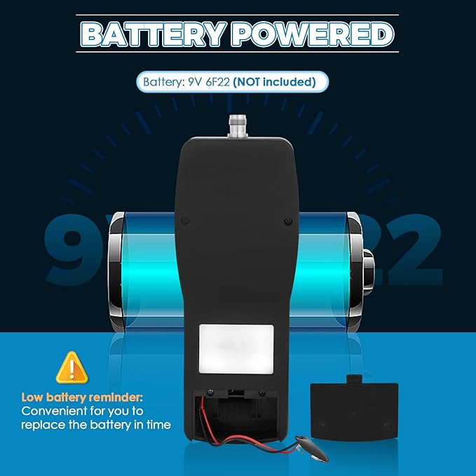NEWTRY Moisture Meter Powder-Moisture Tester Range 0-100% Plastic Moisture Meter Resolution 0.1% & 0.01% with 9.6" Probe Portable Hay Moisture Meter for Plastics Rubber Silicone Resin Nylon Hay