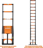 Telescopiing Ladder 14.5ft / 4.4m Extendable Extension Folding Non-Slip Ladder for Multi-Purpose Household