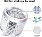 Waterjoy Portable Washing Machine, 13lbs Capacity Twin Tub Mini Washer and Dryer Combo for Apartments, Dorms, RVs, Black and White