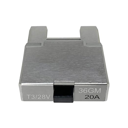 20 Amp Maxi Blade Circuit Breaker Fuse, Manual Reset, for Automotive, Marine, Truck (20A, 1 Pack)