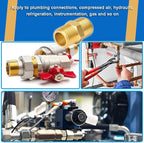 4PCS Hex Nipple 3/8"NPT x 3/8" NPT Male Solid Brass Pipe Fitting, 3/8 inch Brass nipple Male Threaded Pipe Adapter Fittings Equal Nipples Connectors Couplings