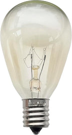 Rolay 11W Outdoor String Light Bulbs, E17 Incandescent Replacement Bulbs for Outdoor Patio String Lights, Pack of 25 (Clear)