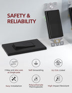 AIDA 20 Pack 3 Way Decorative Light Switch, 15Amp, 120/277 Volt, AC Decorator Rocker Paddle Wall Switch Replacement, UL Listed - Residential and Commercial Grade,Matte Black