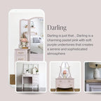 Country Chic All-in-One Chalk Paint for Furniture, Cabinets, Home Decor, Eco-Friendly, Matte Finish, Built-In Primer & Top Coat for Wood, Metal - Darling (Light Purple) - Quart 32 oz (950 ml)