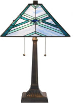 Bieye SS038 Lampshade Support with Finial for Tiffany Style Stained Glass Floor Lamp Table Lamp (G3/8 110mm Square)