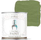 AMY HOWARD AT HOME Chalk-Based One Step Paint for Furniture, Cabinetry, Decor, Finish, and More | No Stripping, Sanding, or Priming | Medium Base | 16 Ounce | Dunavant Green
