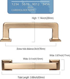 10 Pack 3 Inch Cabinet Handles - Champagne Bronze Cabinet Pulls for Kitchen and Dresser