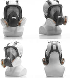 RANKSING Reusable Respirator Full Gas Mask Full 6800 with Filters for Dust, Asbestos, Chemicals while Painting, Spraying