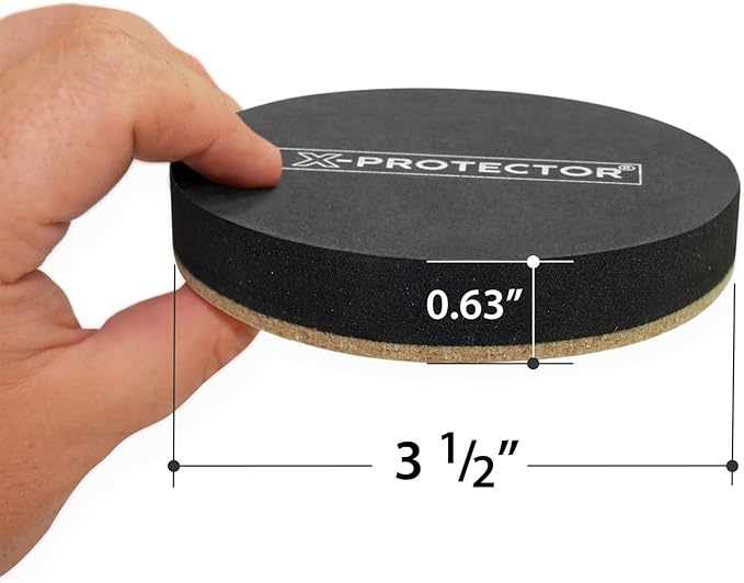 Felt Furniture Sliders Hardwood Floors X-PROTECTOR – 16 PCS 3 1/2" Furniture Sliders – Heavy Duty Felt Sliders Hard Surfaces – Move Your Furniture Easily & Safely!