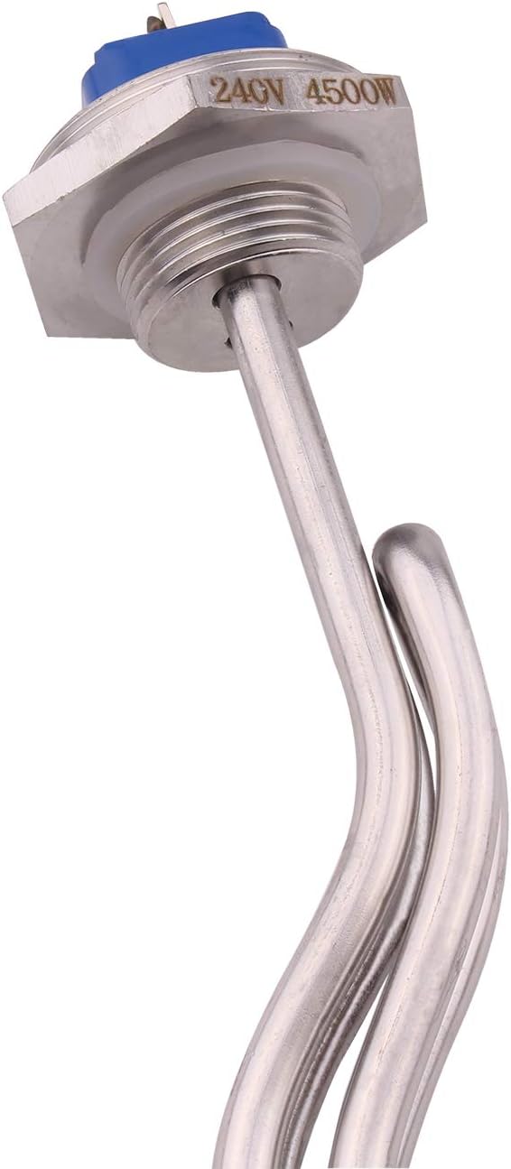 DERNORD 240V 4500W Ripple Water Heater Element Screw-In Lime Life - Ultra Low Watt Density