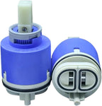 Kerox PBS 40 Faucet Cartridge - Replacement Shower Valve Cartridge, Parts For Bathtub, Bathroom Faucet Repair, Tub Shower Cartridges W/Water Pressure Balancing, Single-Lever Type - 40mm Diameter