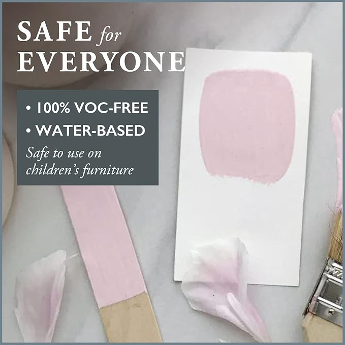 AMY HOWARD AT HOME Chalk-Based One Step Paint for Furniture, Cabinetry, Decor, Finish, and More | No Stripping, Sanding, or Priming | Ultra-Light Base | 32 Ounce | Palmer Pink