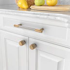 Amerdeco 10 Pack Champagne Bronze Satin Nickel Knurled Cabinet Knobs Kitchen Cabinet Pulls for Drawer Dresser, Cupboard and Wardrobe ZH040