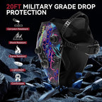 ARCCAPTAIN True Color Solar Power Welding Hood, 3.94"X3.66" Large Viewing Screen Auto Darkening Welding Helmet with 4 Arc Sensor Solar Powered, Wide Shade 4-5/5-9/9-13 Welding Mask, HSH-G999-PB