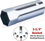 Water Heater Elements, 2 PCs Pack 4500W/240V, The Pack Including Element Wrench and Element Quick Change Tool, Fits Most Models of Dual Element Eletrical Water Heaters