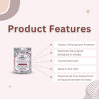 Cape Cod Polishing Cloths for Fine Metals | Jewelry Cleaner and Tarnish Remover | Silver Polishing to a Brilliant Shine | Foil Pack of (2) 4x6 Cloths