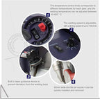 Weldy roofer RW3400 Automatic Hot Wedge Welder Welding Machine Overlap Welder Roof Water Proofing 3500W Hot Air Welding Machine for PVC TPO Membrane Welding Roof Truck Tarpaulin Advertising Banner