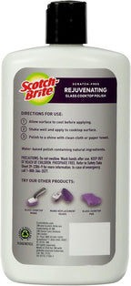 Scotch-Brite Scratch-Free Glass Cooktop Polish – Gentle Cleaner for Glass Stove Tops, Phosphate-Free Formula, Streak-Free Shine, Residue Remover for Smooth Surfaces, Easy to Use, 12 oz