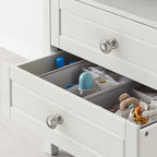 Amerdeco 10 Pack Brushed Satin Nickel Cabinet Knobs Single Hole Cabinet Pulls 1 Inch Drawer Knobs for Bathroom Cabinets ZH0086