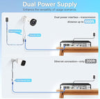 【130°Ultra Wide-Angle】 Outdoor Wired Security Camera System, Home Video Surveillance Systems, POE IP Cameras, Surveillance DVR Kits