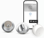 Level Lock+ (Wi-Fi) Smart Lock - World's Smallest Smart Lock Plus Apple Home Keys - Lock/Unlock from Anywhere - Level App for iOS & Android - Works with Apple Home, Alexa, Google Home (Satin Chrome)