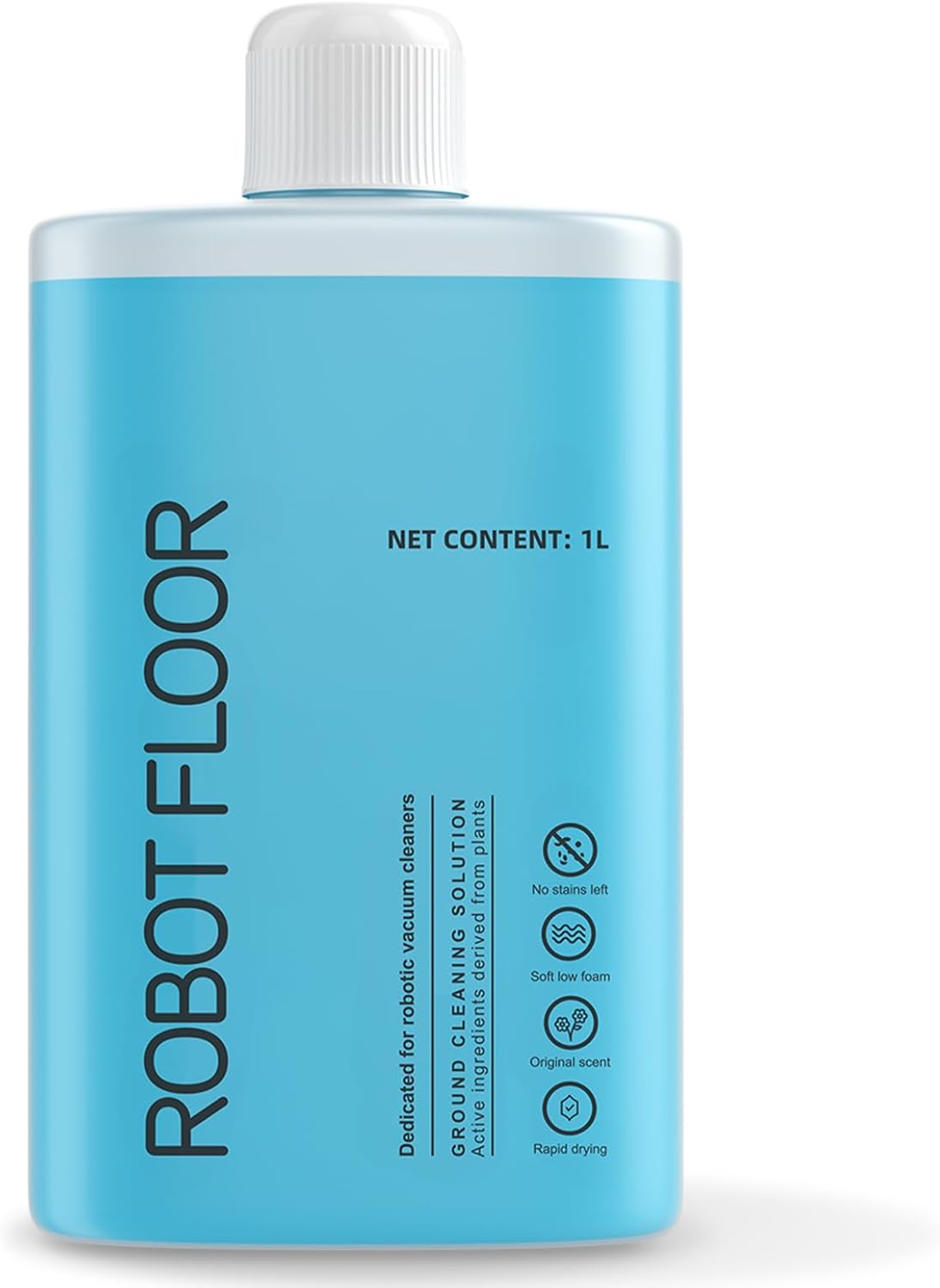Floor Cleaning Solution, 1000 ml Original Flavor Compatible with Roborock Cleaning Solution, Residue & Streak Free, Suitable for All Robot Vacuum Cleaners and Wireless Wet Dry Dual-Use Vacuum Cleaners